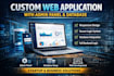 build custom website with admin panel and database
