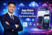 publish your app on google play store and app store