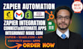 help setup zapier automation and zapier integration workflows