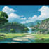 draw anime background, 2d environment, landscape