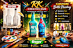 create hand painted bottle art with text, logo and  animation