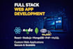 build full stack web application using react node js PHP jquery