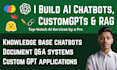 build rag, ai chatbots and custom gpts