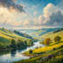 draw a watercolor landscape illustration