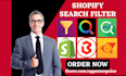 setup shopify search filter smart product xcloud searchanise boostai rapid