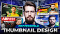 design clickable high CTR  popular youtube thumbnail design