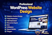 create a professional wordpress website with elementor, divi, beaver builder