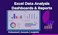 do excel data analysis, dashboards, charts, and reports