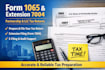 prepare partnership or llc tax return form 1065 with extension 7004