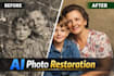restore and enhance old or damaged photos using ai
