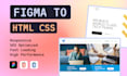 convert figma to HTML responsive website