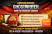 ghostwrite german ebook, non fiction KDP ghost book writer