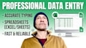 provide professional data entry and web research services