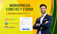 create or fix wordpress form using contact from 7, gravity form, wp form