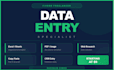 do fast and accurate dataentry, excel, copy paste and web research