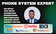 setup and configure ringcentral ,3cx, vicidial, fusionpbx, twilio,magnus billing