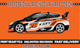 create professional racing car wrap and itasha car wrap design