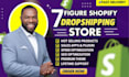 design or redesign shopify store, shopify website, shopify dropshipping store