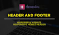 create a custom elementor header and footer for your wordpress website