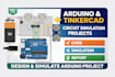 design and simulate arduino electronics circuits in tinkercad with code