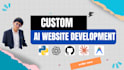 develop ai website for business