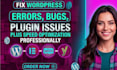 fix wordpress errors elementor woocommerce security speed issues fast bugs fix