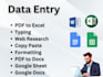 do anytype of data entry asap
