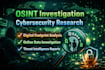 do osint and cybersecurity research