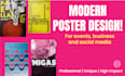 design a modern and attractive poster