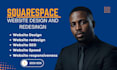 build modern squarespace website design, luxury squarespace website redesign