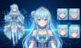 draw anime vtuber character sheet model pngtuber streaming avatar live2d rigging