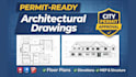 draw city permit architectural and construction drawings