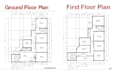redesign house floors architectural blueprints for city permit