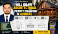 draw architectural permit drawings in autocad