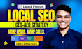 do lead focused local SEO and gmb ranking using GEO, and aeo for ai rank