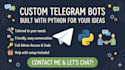 develop a telegram bot