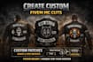 create custom fivem kuttes , mc patch, mc cuts with ranks and side rockers