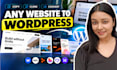 copy clone or convert lovable website to wordpress
