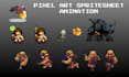 pixel art character design 8 bit 16 bit 32 bit pixel art sprite sheet animation