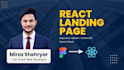 develop a responsive react landing page using tailwind CSS