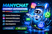 create manychat chatbot automation for social media dm