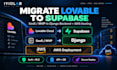 migrate lovable cloud to supabase, lovable saas mvp to django backend, aws host