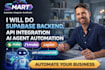 do supabase backend API integration ai agent automation with make com n8n zapier