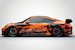 best car wrap, racing car wrap design