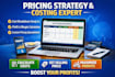 do pricing strategy, product costing, pricing spreadsheet with breakdown cost