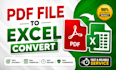 convert PDF to excel or google sheets with accuracy