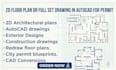 michigan north alaska ohio autocad 2d architectural drawing, building plan