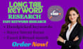 do long tail keyword research with low competition