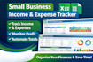 build a small business income and expense tracker spreadsheet