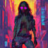 create cyberpunk character art